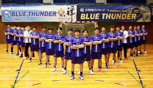 北陸電力ハンドボールチーム垂れ幕施工例