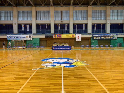 北陸電力ハンドボールチーム垂れ幕施工例